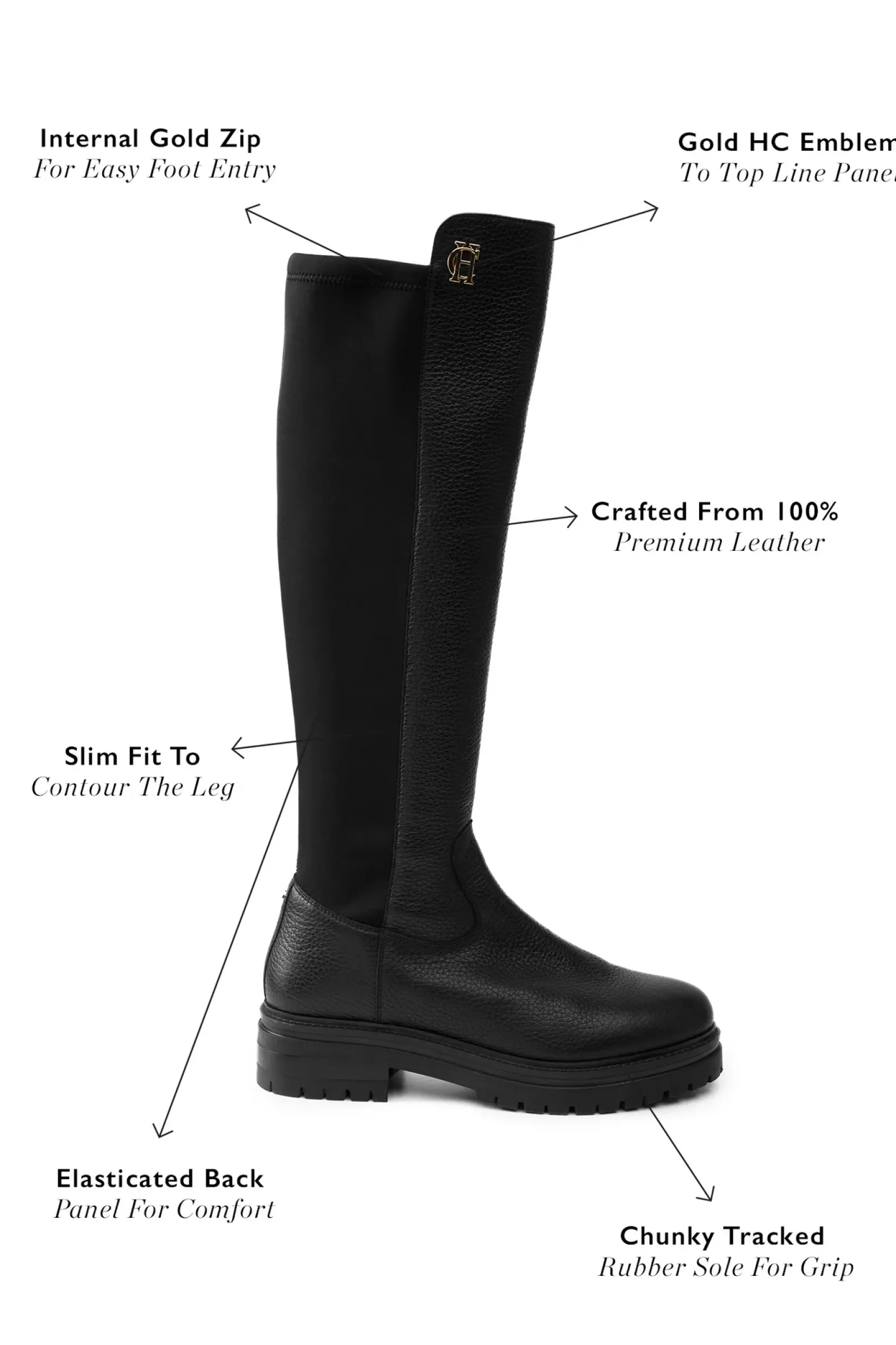 Holland Cooper Boots|Bestsellers-Albany Chunky Boot