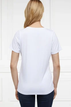 Holland Cooper Tees|Tops-Amelia Tee White