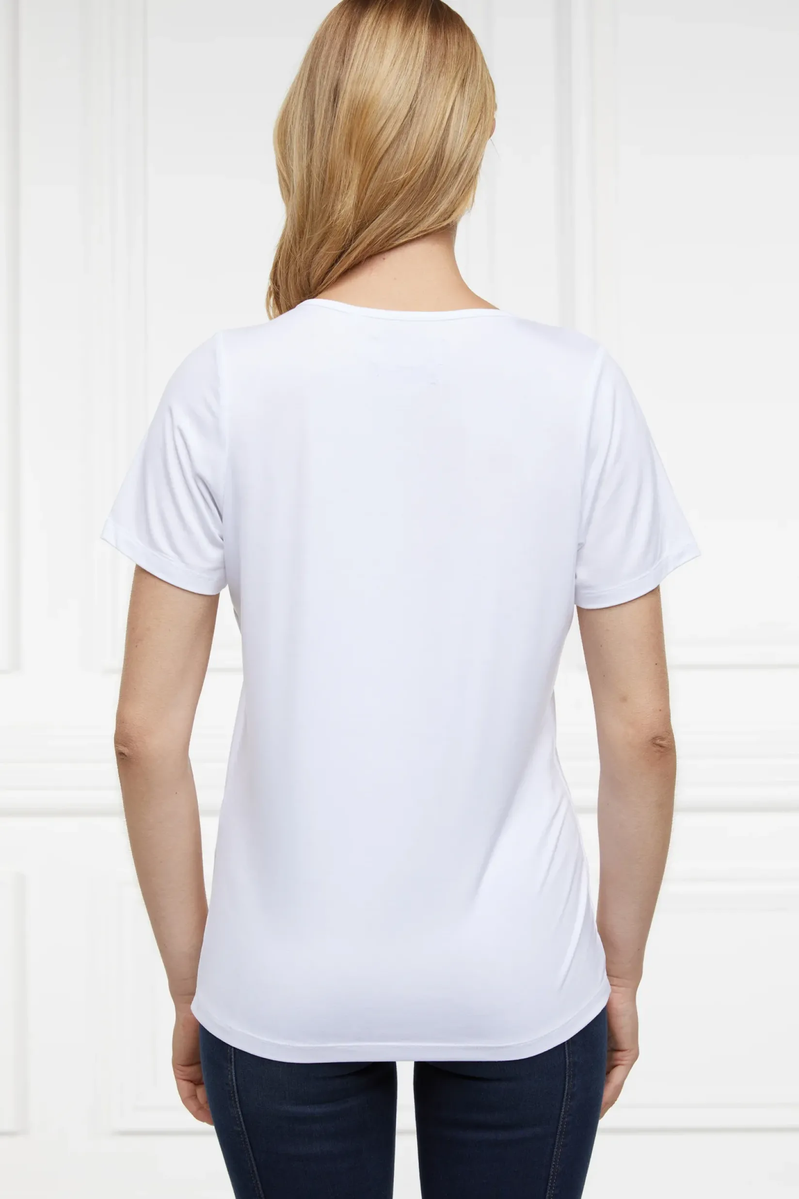 Holland Cooper Tees|Tops-Amelia Tee White