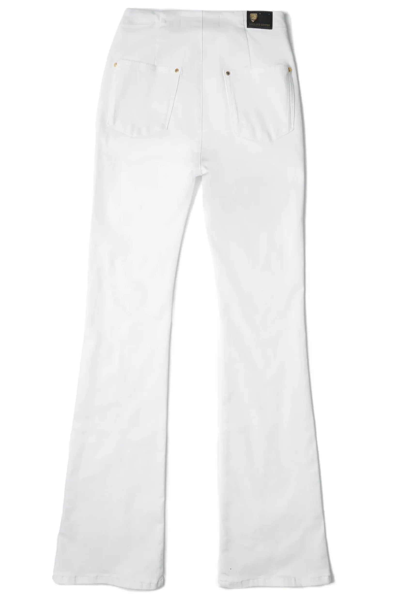 Holland Cooper Jeans-Amoria Flared Jean White