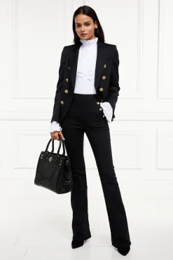 Holland Cooper Jeans|Wardrobe Staples-Amoria Flared Jean Black