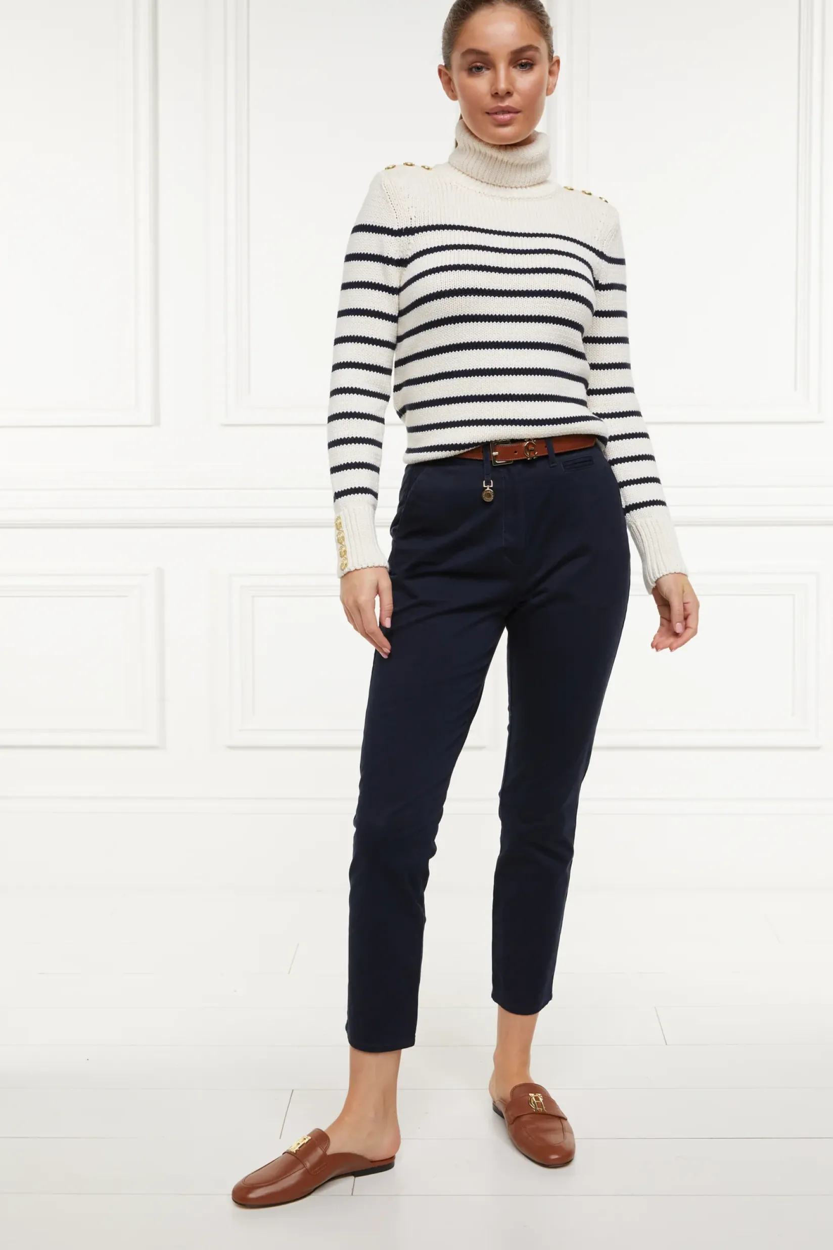 Holland Cooper Trousers-Arnesby Chino Ink Navy