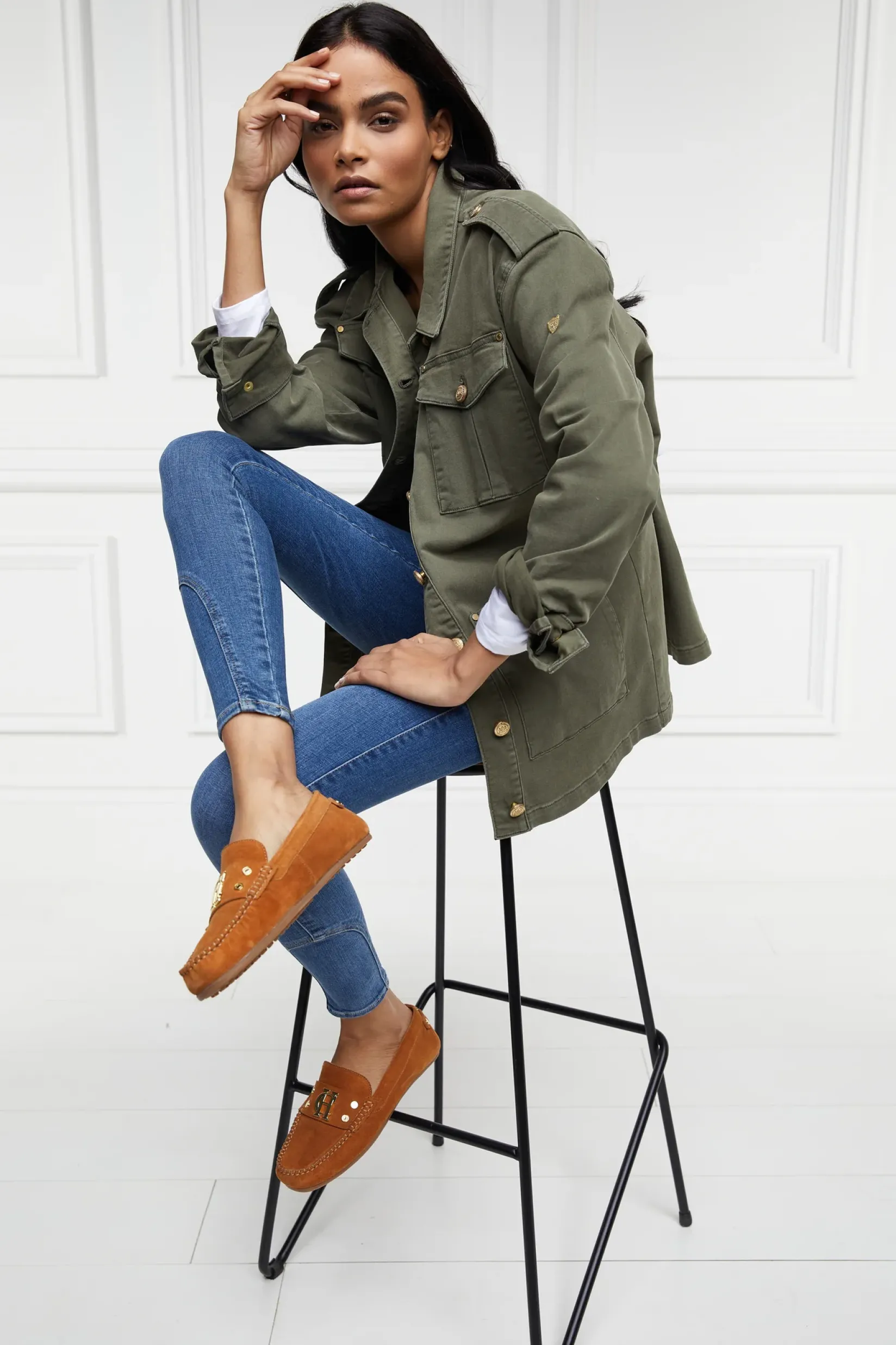 Holland Cooper Jackets-Artillery Jacket Hunter Green