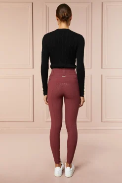 Holland Cooper Breeches|Training Wear-Ascot Breeches Burgundy