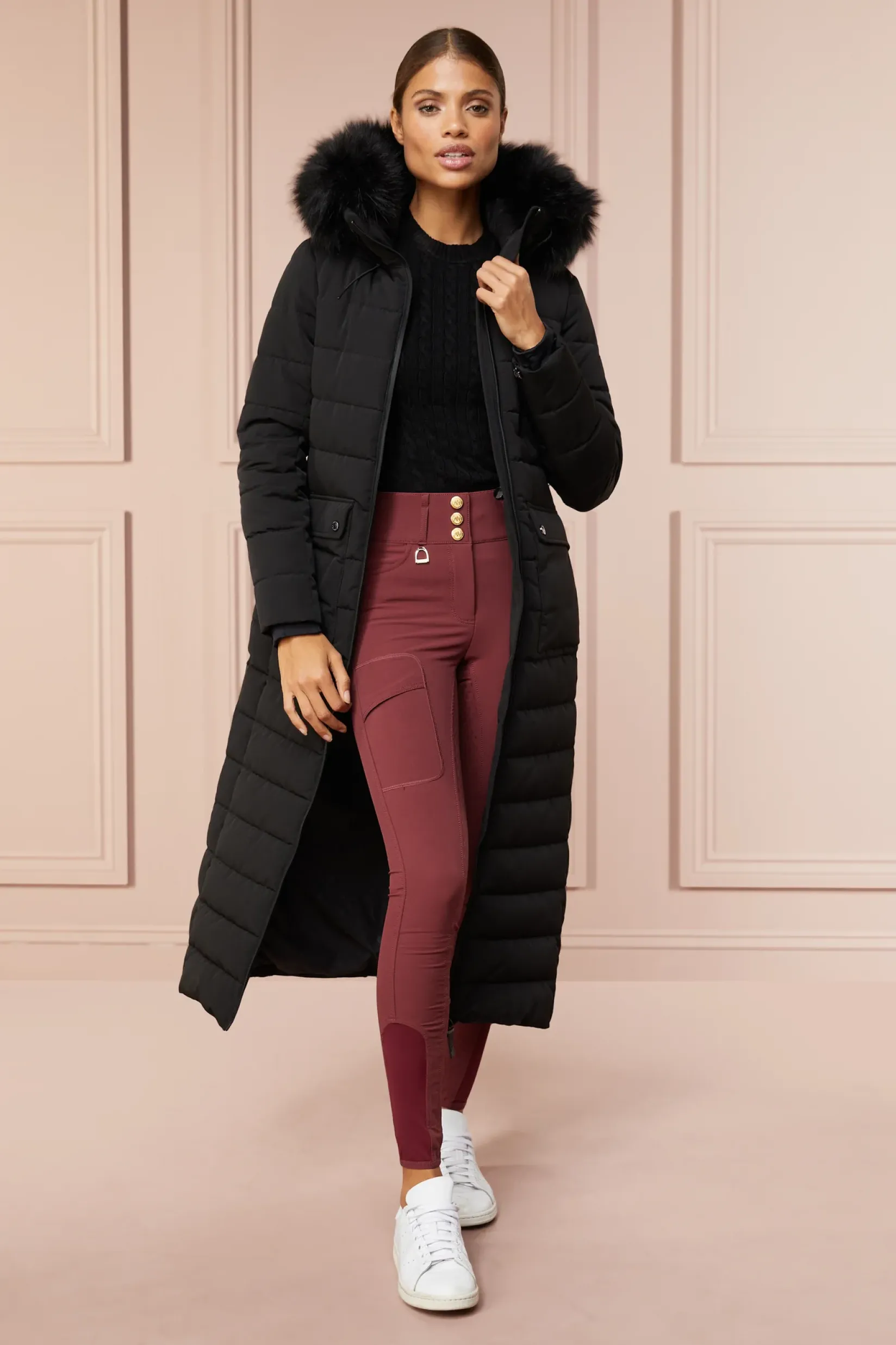 Holland Cooper Breeches|Training Wear-Ascot Breeches Burgundy