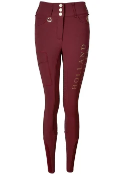 Holland Cooper Breeches|Training Wear-Ascot Breeches Burgundy