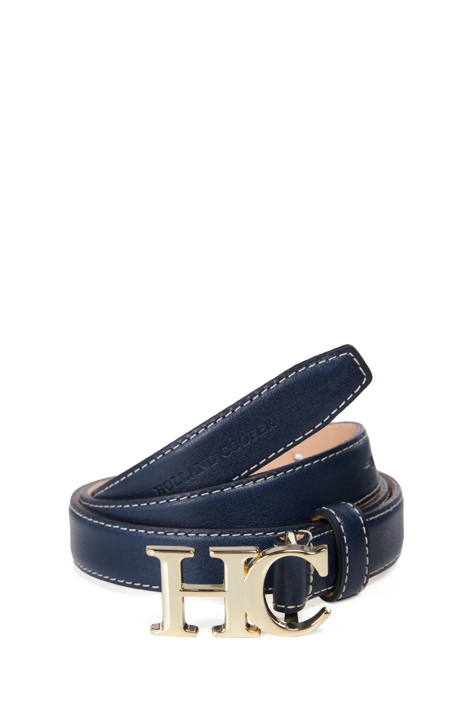 Holland Cooper The Perfect Gesture|Accessories-Atelier Ultra Slim Belt Navy