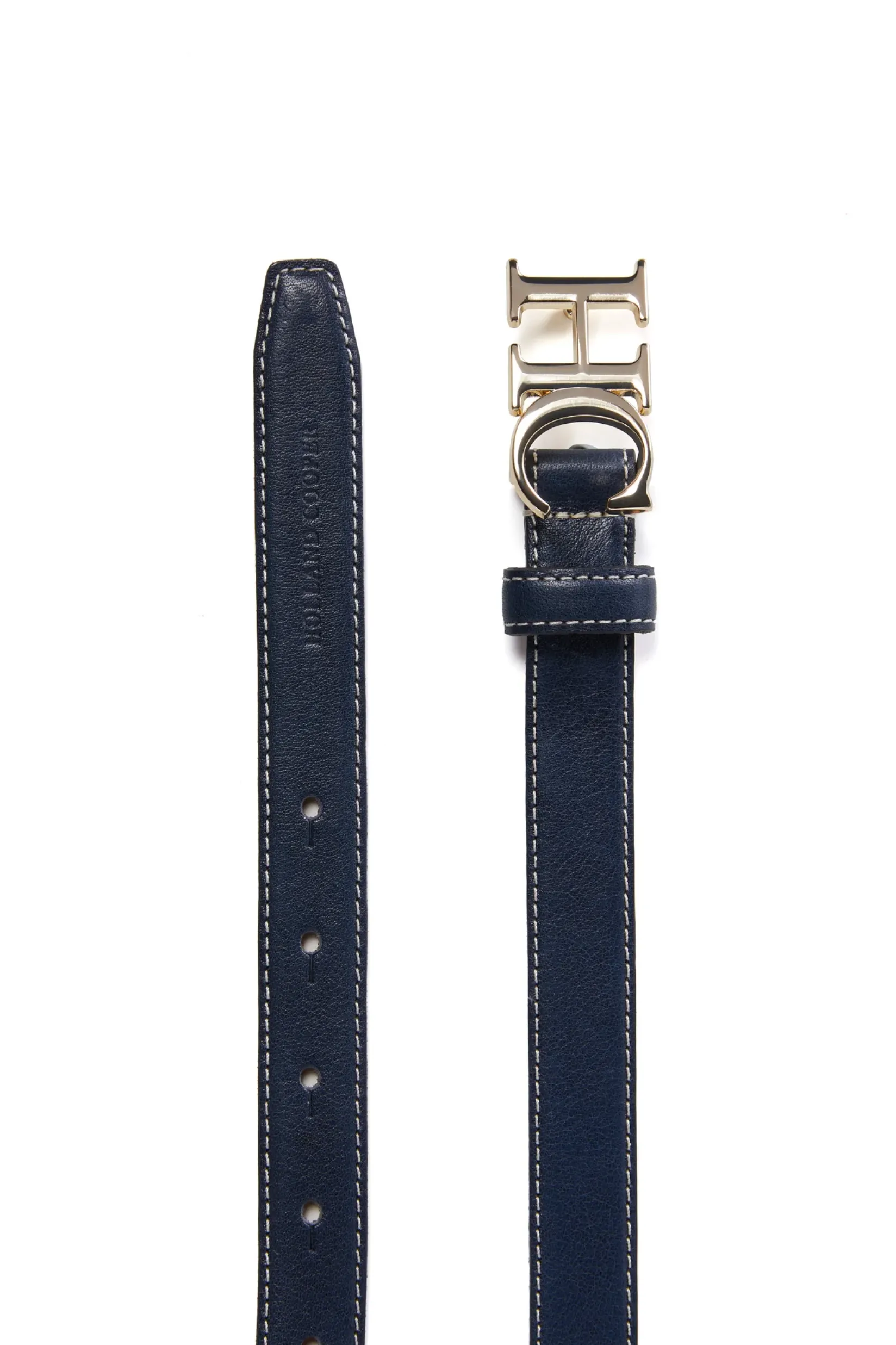 Holland Cooper The Perfect Gesture|Accessories-Atelier Ultra Slim Belt Navy