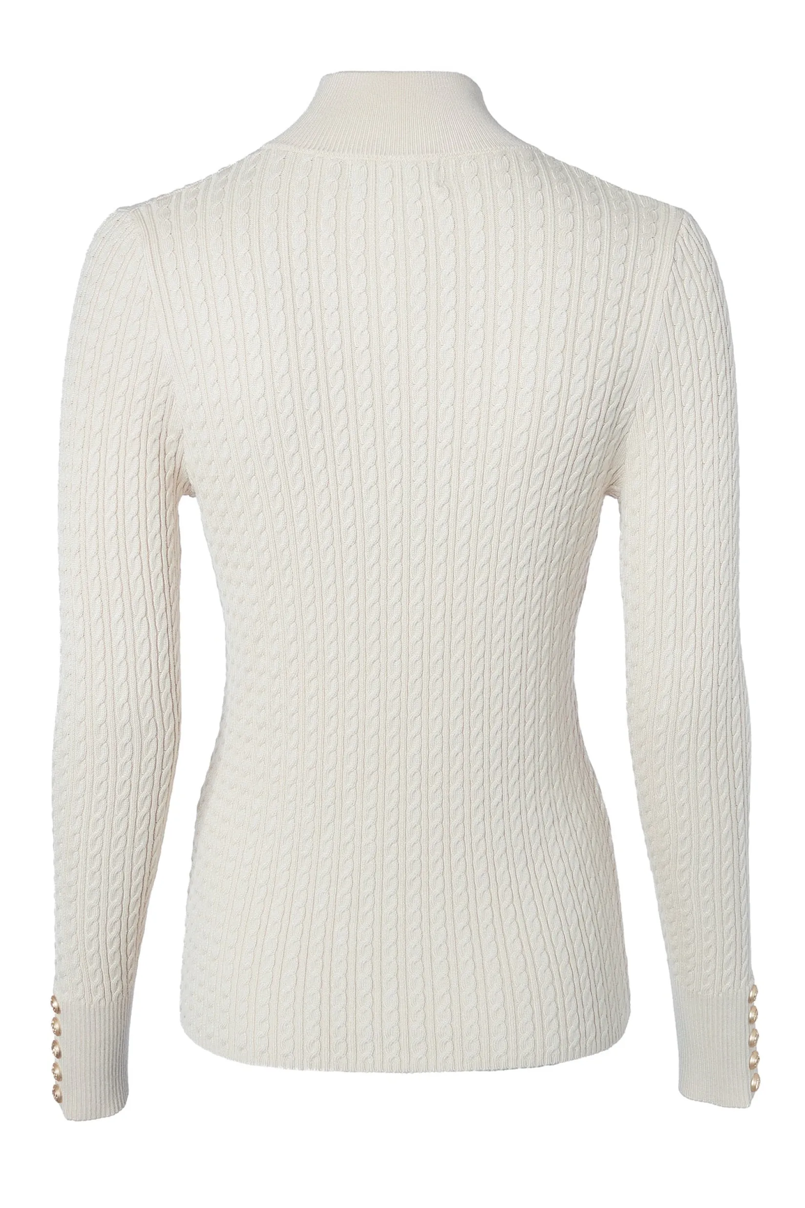 Holland Cooper Knitwear|Shop By Product-Ava Half Zip Knit Almond