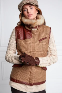 Holland Cooper Gilets|Country Collection-Aviator Gilet Tawny
