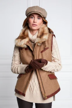 Holland Cooper Gilets|Country Collection-Aviator Gilet Tawny