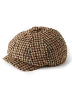 Holland Cooper Gifts For Him|Baker Boys-Baker Boy Cap Hailes Green Tweed