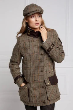 Holland Cooper Coats-Balmoral Field Coat Bourbon Tweed