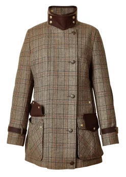 Holland Cooper Coats-Balmoral Field Coat Bourbon Tweed