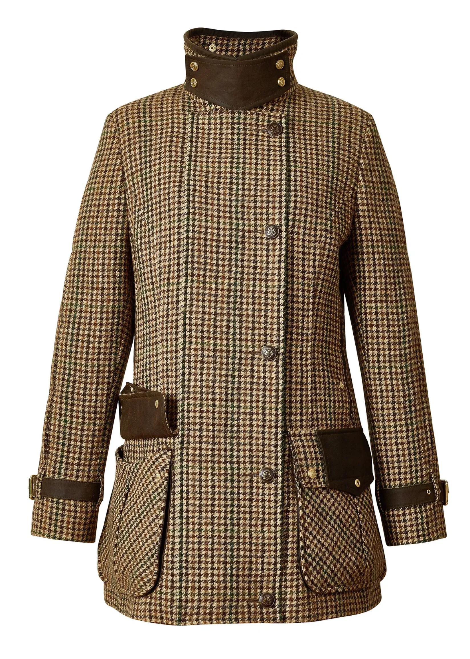 Holland Cooper Coats-Balmoral Field Coat Hailes Green Tweed