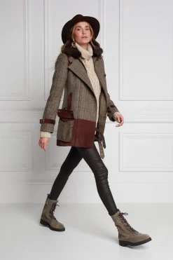 Holland Cooper Jackets-Balmoral Field Jacket Bourbon Tweed