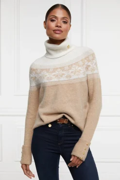 Holland Cooper Gifts For Her|Knitwear-Beatrice Knit Camel