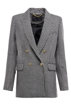 Holland Cooper Gifts For Her|Blazers-Belgravia Blazer Black & White Puppy Tooth