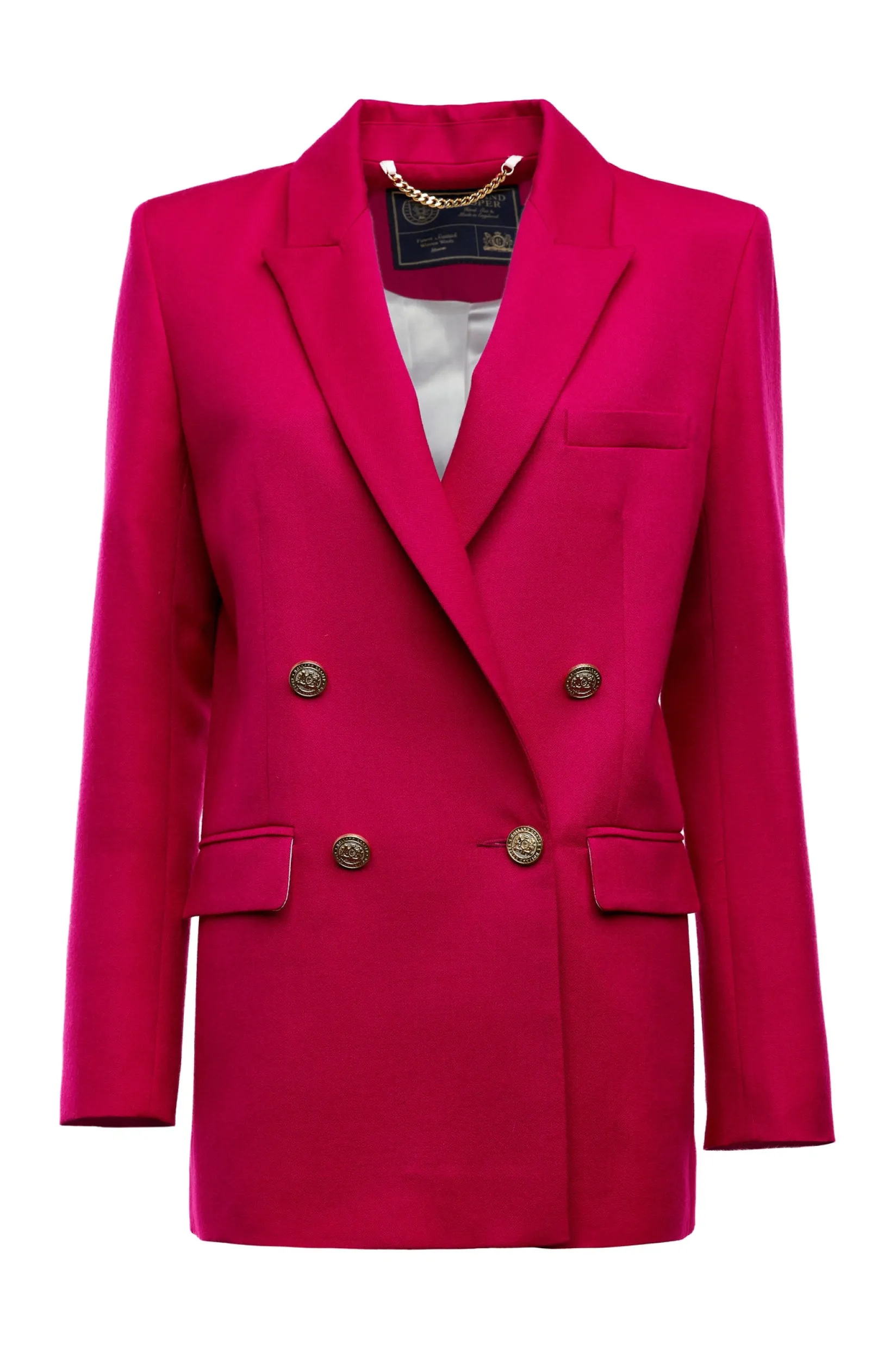 Holland Cooper Gifts For Her|Blazers-Belgravia Blazer Hot Pink Barathea