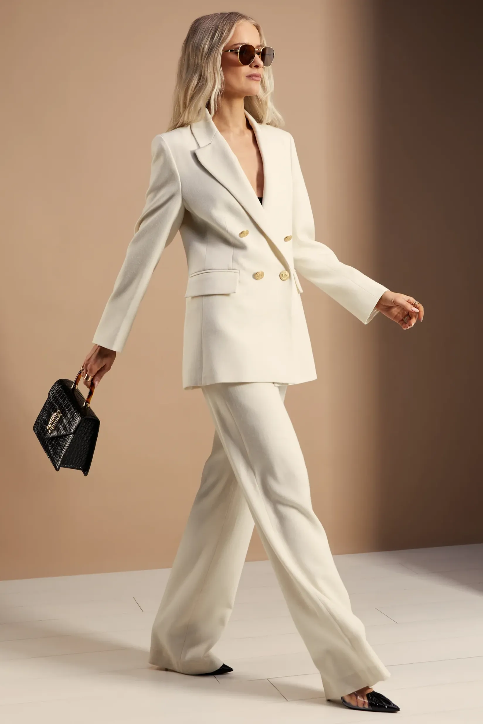 Holland Cooper Blazers|Jackets-Belgravia Blazer Ivory