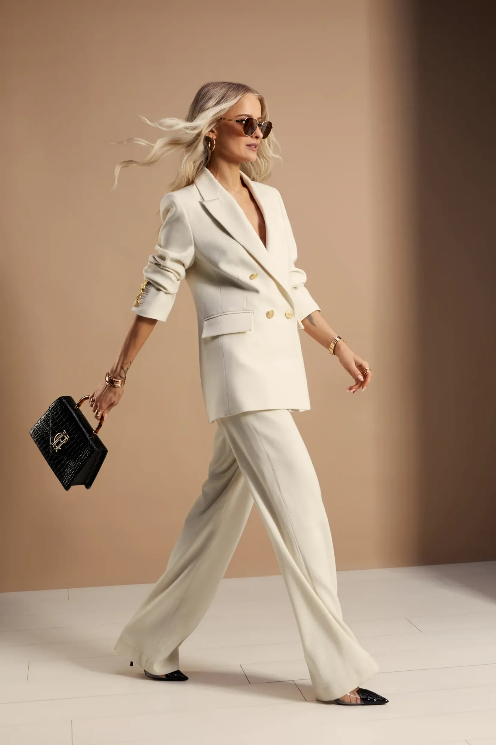 Holland Cooper Blazers|Jackets-Belgravia Blazer Ivory