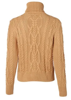 Holland Cooper Knitwear-Belgravia Cable Knit Camel