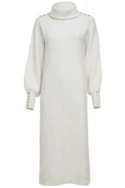 Holland Cooper Gifts For Her|Dresses-Berkeley Roll Neck Dress Natural