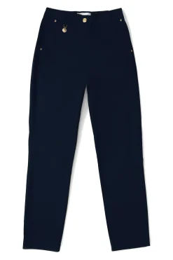 Holland Cooper Trousers-Bexley Cigarette Trouser Ink Navy