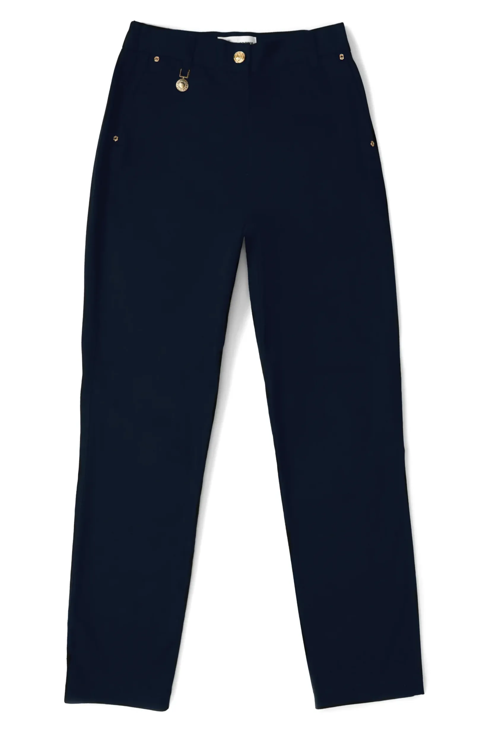 Holland Cooper Trousers-Bexley Cigarette Trouser Ink Navy