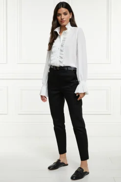 Holland Cooper Trousers-Bexley Cigarette Trouser Black