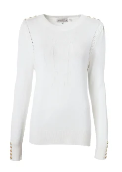 Holland Cooper Knitwear|Wardrobe Staples-Bibury Crew Neck Knit Natural