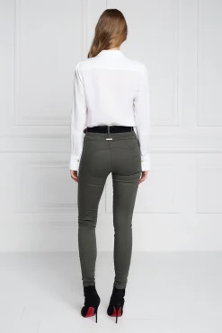 Holland Cooper Jeans-Biker Jean Hunter Green