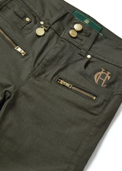 Holland Cooper Jeans-Biker Jean Hunter Green