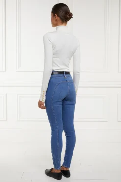Holland Cooper Jeans|Wardrobe Staples-Biker Jean Denim