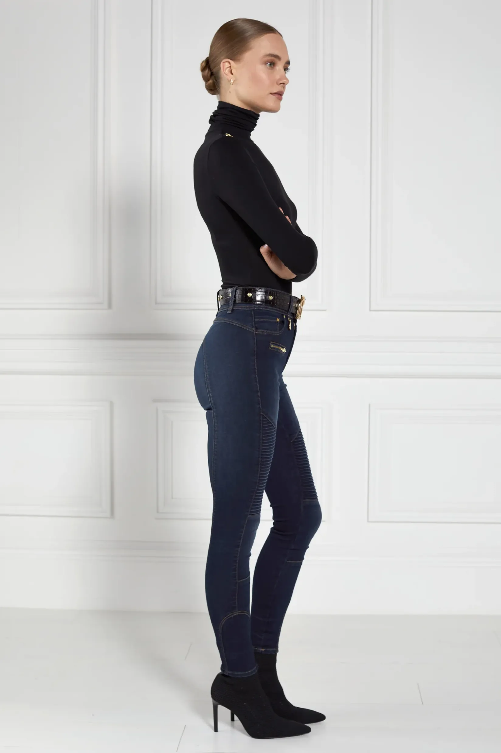 Holland Cooper Jeans-Biker Jean Deep Indigo