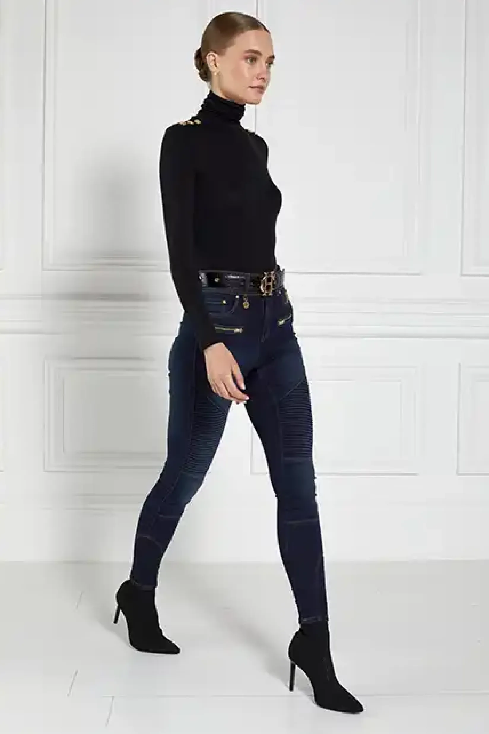 Holland Cooper Jeans-Biker Jean Deep Indigo