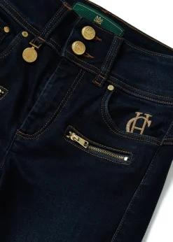 Holland Cooper Jeans-Biker Jean Deep Indigo