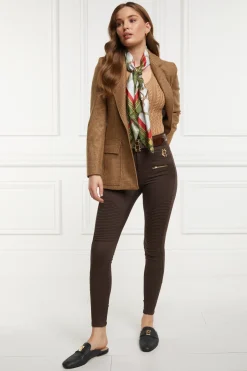 Holland Cooper Jeans-Biker Jean Chocolate