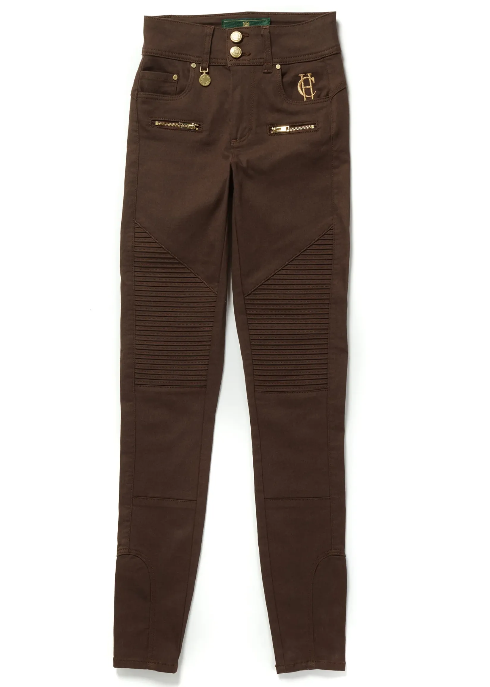 Holland Cooper Jeans-Biker Jean Chocolate