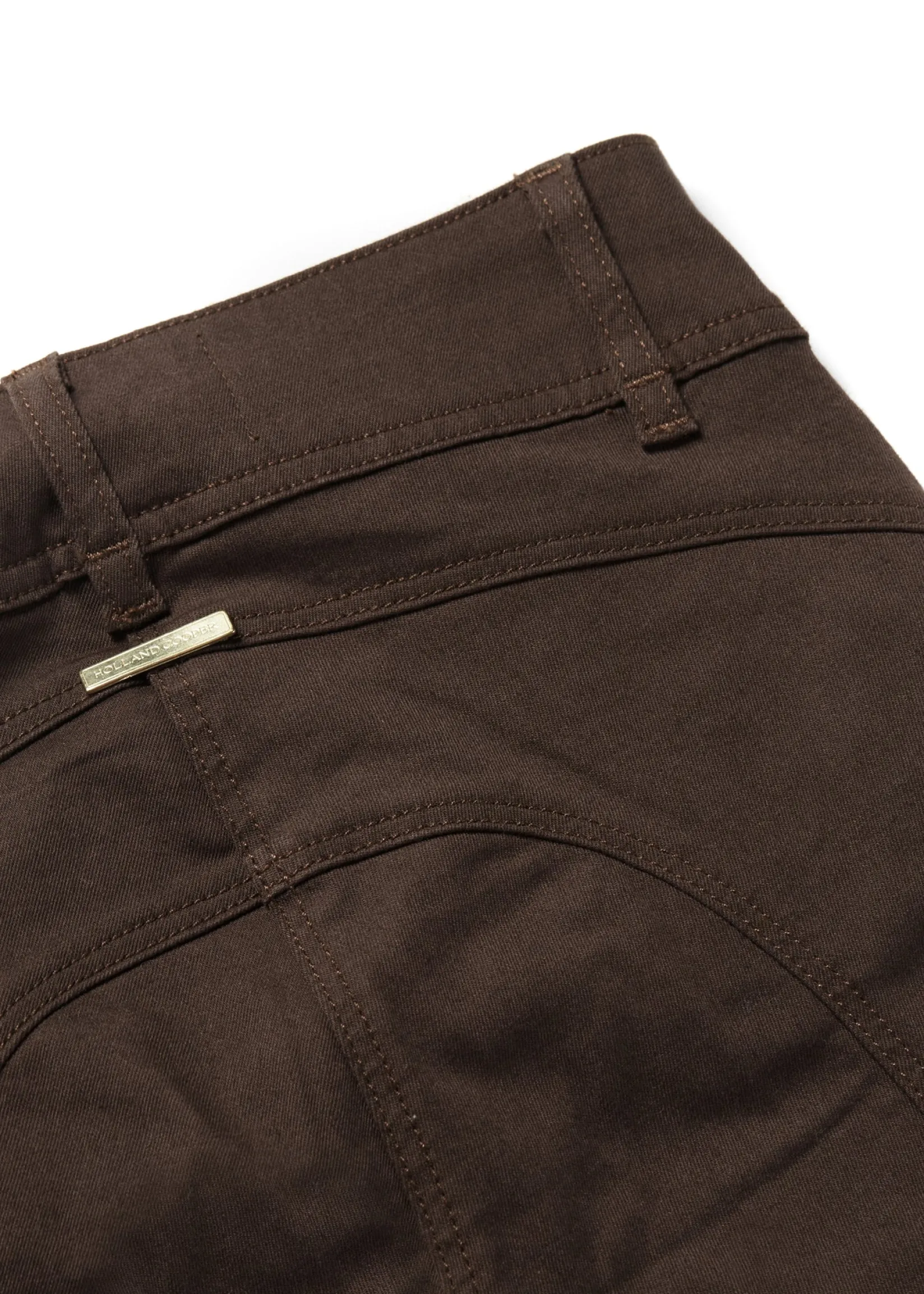 Holland Cooper Jeans-Biker Jean Chocolate
