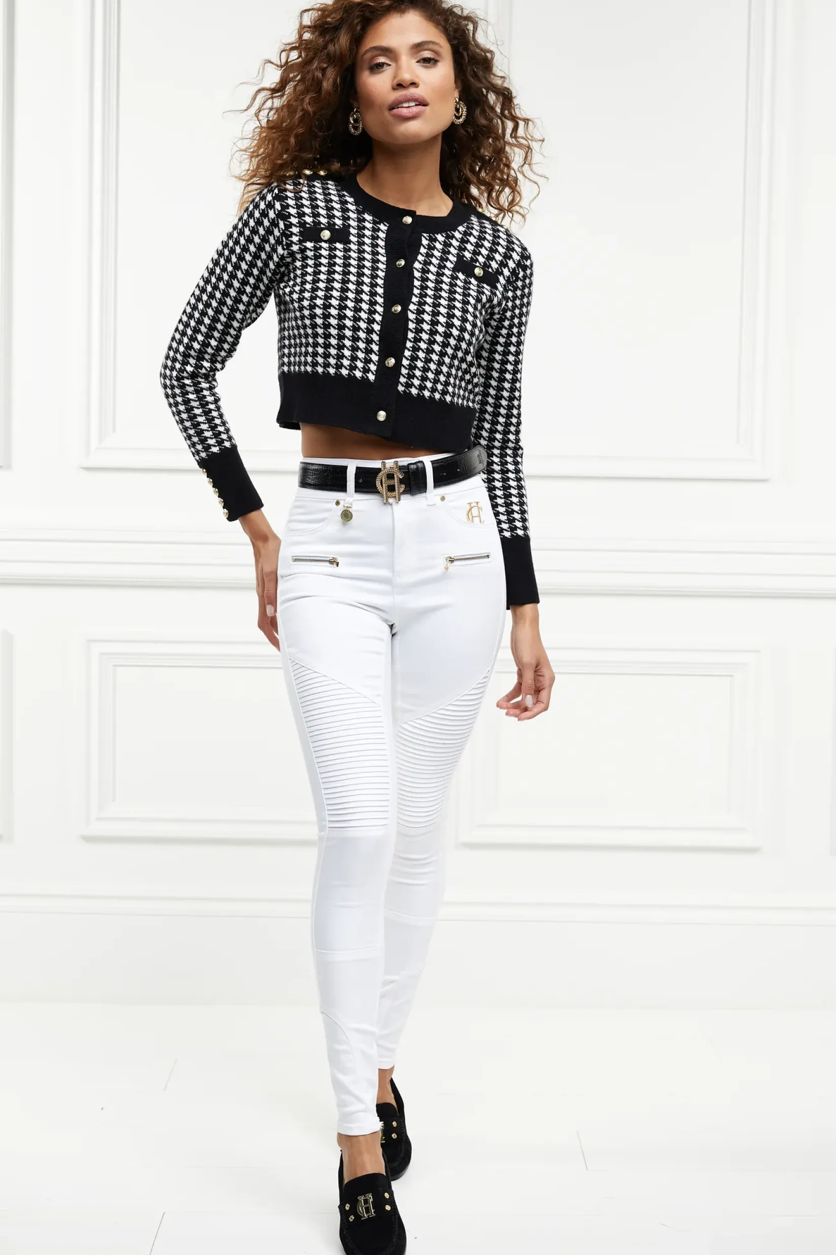 Holland Cooper Jeans|Back In Stock-Biker Jean Optic White