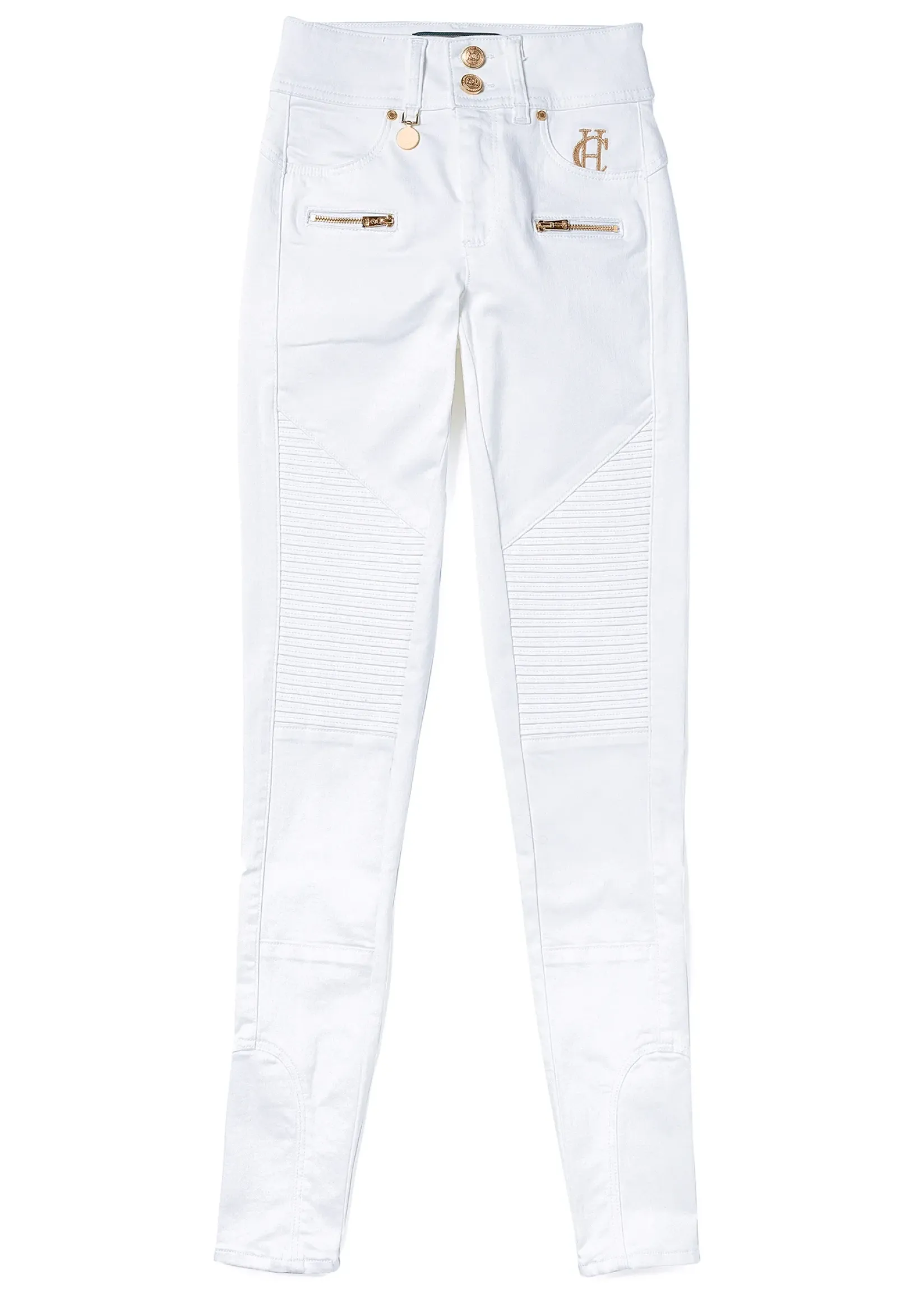 Holland Cooper Jeans|Back In Stock-Biker Jean Optic White