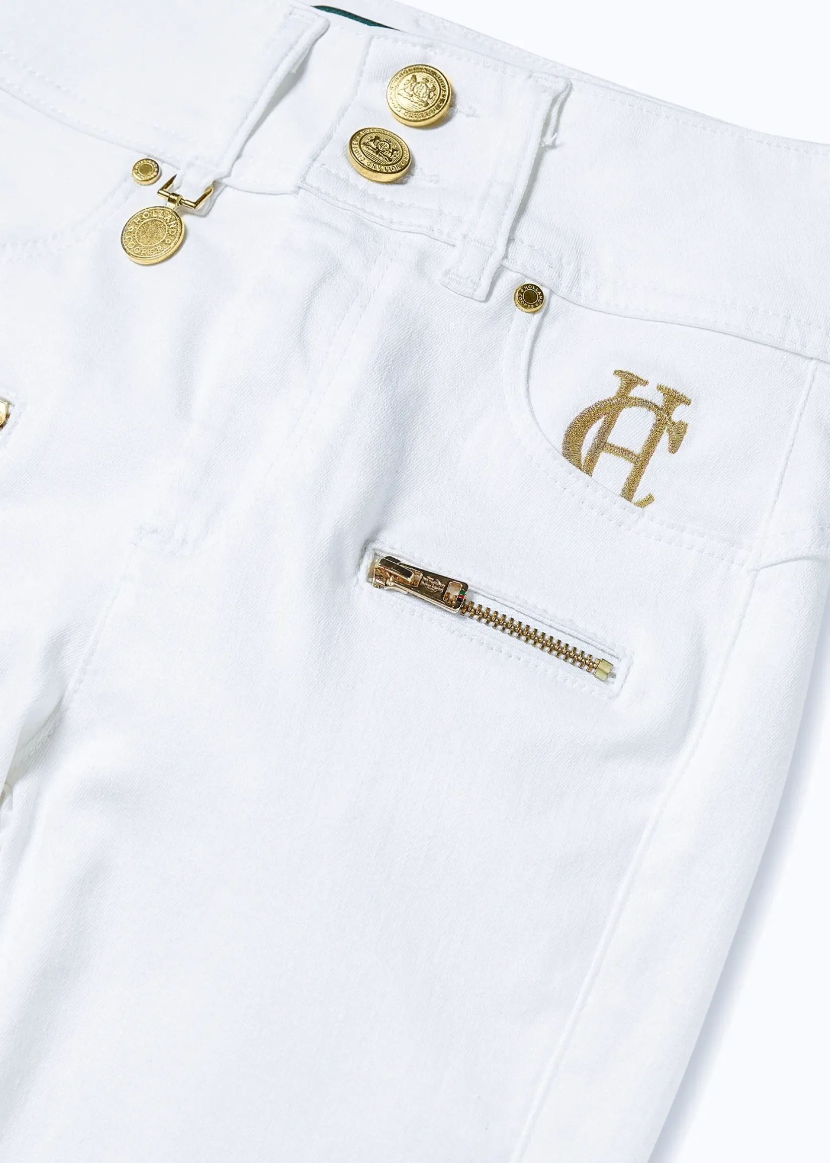 Holland Cooper Jeans|Back In Stock-Biker Jean Optic White