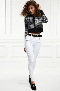 Holland Cooper Jeans|Back In Stock-Biker Jean Optic White