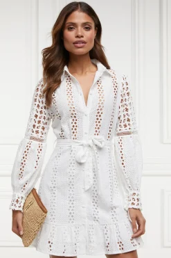 Holland Cooper Dresses-Broderie Lace Dress