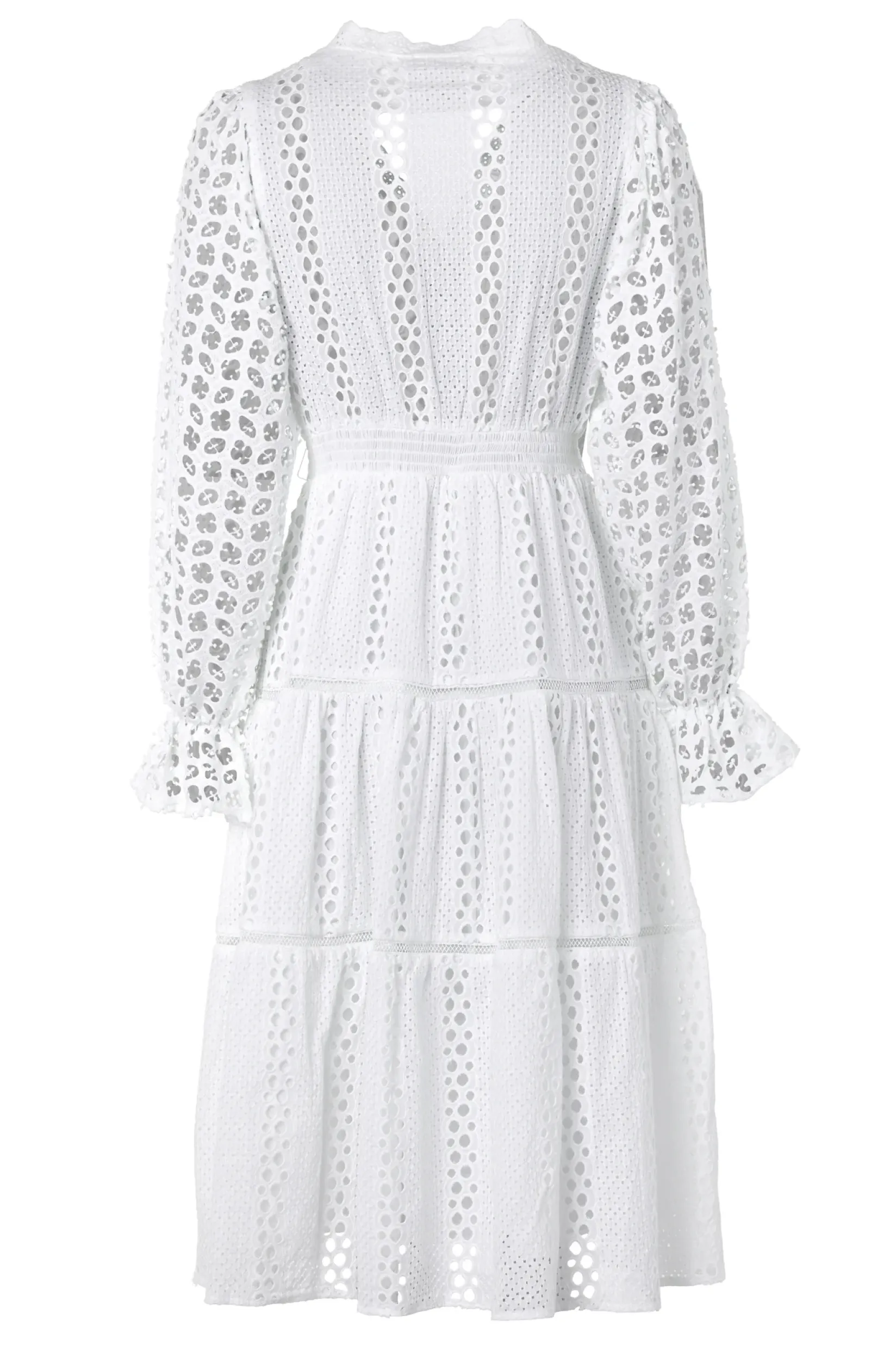 Holland Cooper Dresses|Seasonal Inspiration-Broderie Lace V-Neck Dress