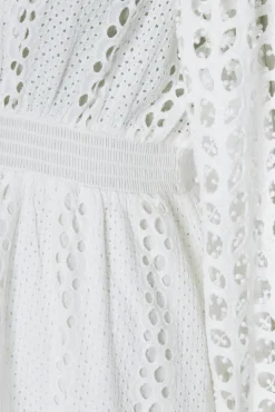 Holland Cooper Dresses|Shop By Product-Broderie Lace V-Neck Midi Dress