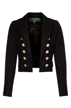 Holland Cooper Blazers|The Date Night Edit-Brompton Jacket Black Barathea