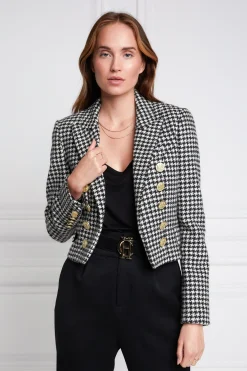 Holland Cooper Blazers|Jackets-Brompton Jacket Houndstooth