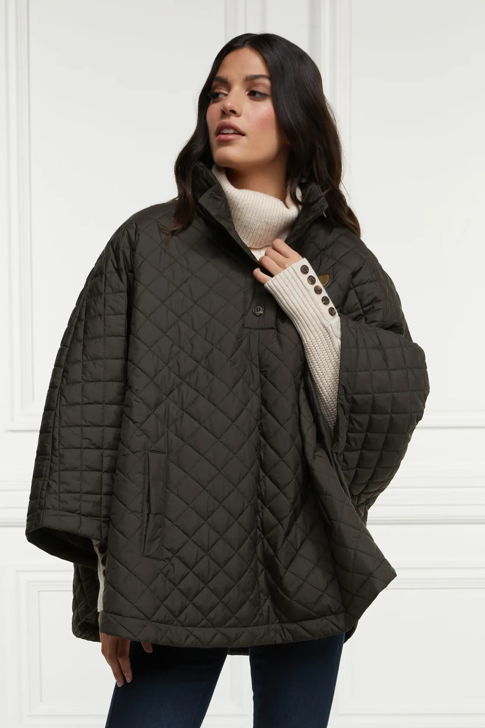 Holland Cooper Capes|The Cosy Collection-Brooke Quilted Cape